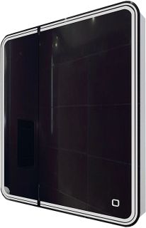 Зеркало-шкаф с подсветкой Art&Max Verona правый 80см белый AM-Ver-800-800-2D-R-DS-F